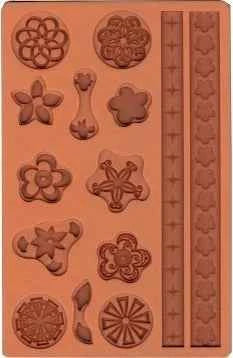 Diadema e Camei. Stampo in silicone Folk