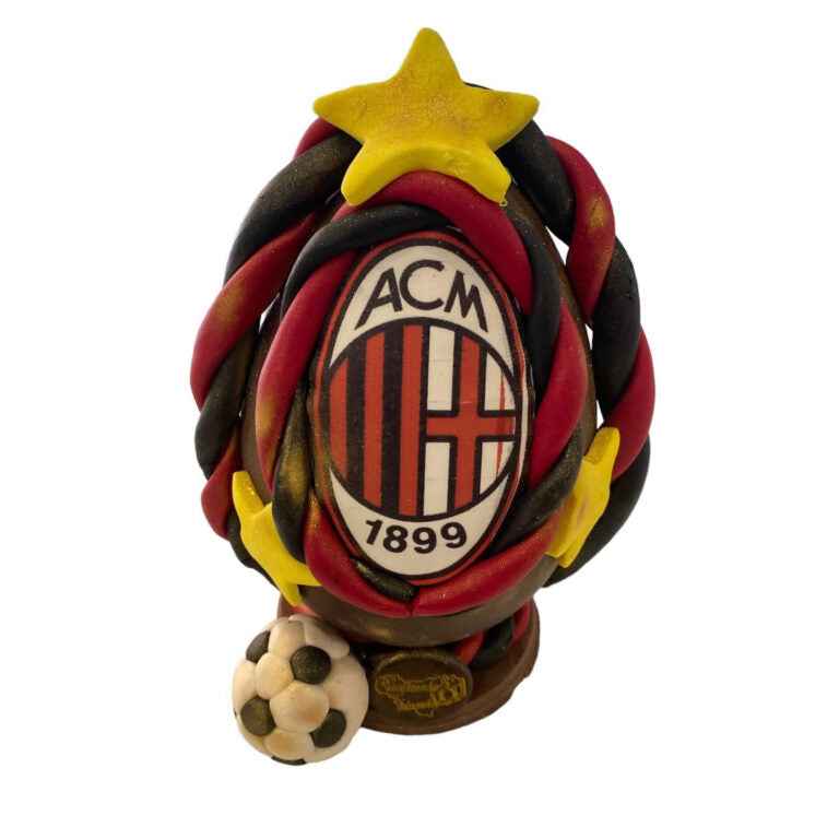 Uovo di Pasqua Artigianale personalizzato MILAN farcito da oltre 1,3kg