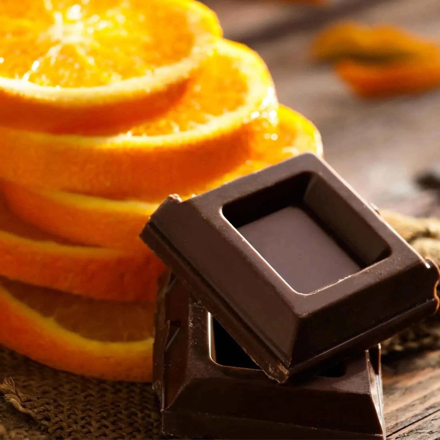 Cioccolato fondente e arancia - Fragranza per candele