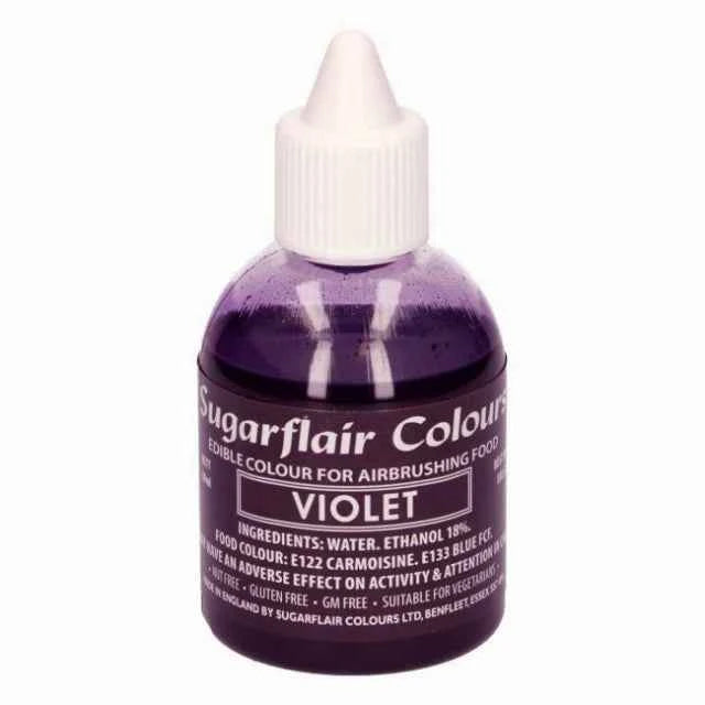 Viola 60 ml. Colorante liquido anche per Aerografo. Sugarflair
