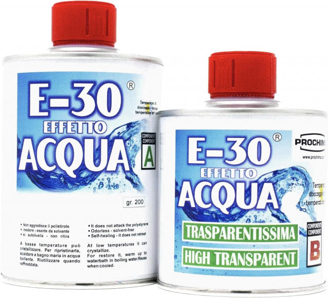 E 30 Effetto ACQUA. Resina Trasparente Autolivellante da colata
