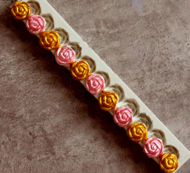 Bordo 11 Rose. Stampo in silicone