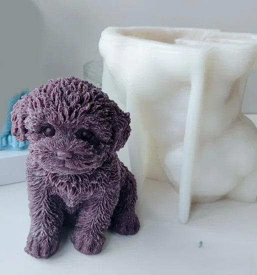 Grande Cagnolino a cuccia. Stampo Cane in silicone anche per Candele - WORLD PRODUCTS SHOP