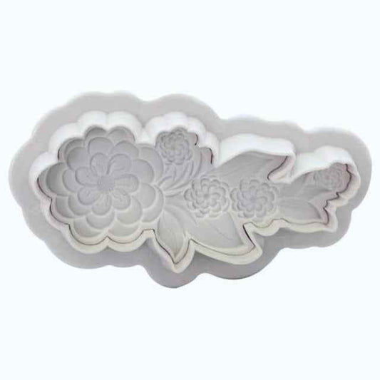 Grande fiore decorato.Stampo espulsione Tagliapasta.