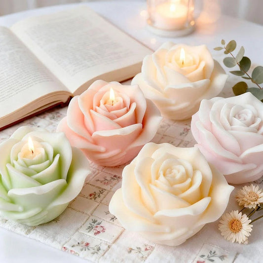 Large 12cm Rose Bud Silicone Mold, Also for Candles