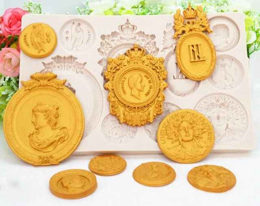 Monete antiche Sesterzi Romani Coin e Dobloni. Grande Fantastico Stampo in silicone