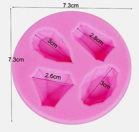 14 Diamanti e Gemme Preziose. Stampo in Silicone