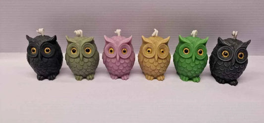 Gufetto. Candela naturale al 100% in molti colori. WORLD PRODUCTS SHOP