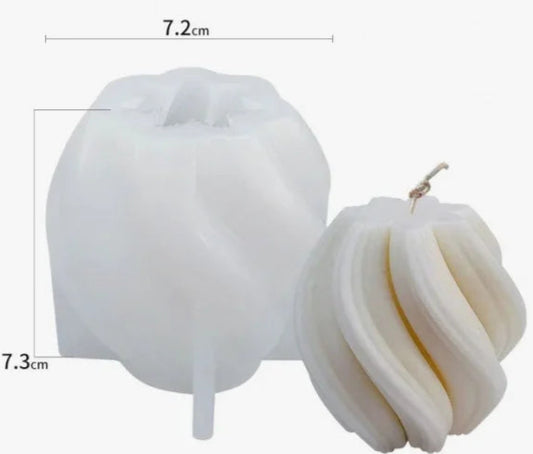 Vaso Artistico a Spirale di 7.3 cm. Stampo in silicone anche per Candele - WORLD PRODUCTS SHOP