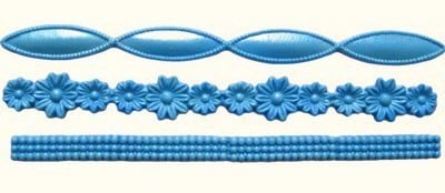 Bordi Perle Fiori e Drappi. Stampo in silicone