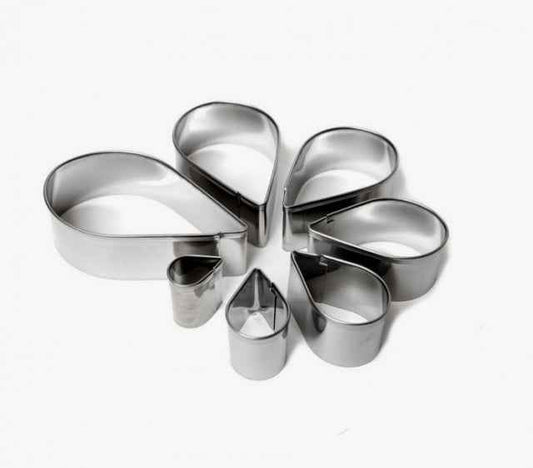 Petali Fiore. Stampo Universale. 7 Cutter in Metallo