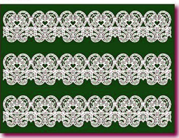 Lace and Lace. Large Silicone Mat. Model CP5.