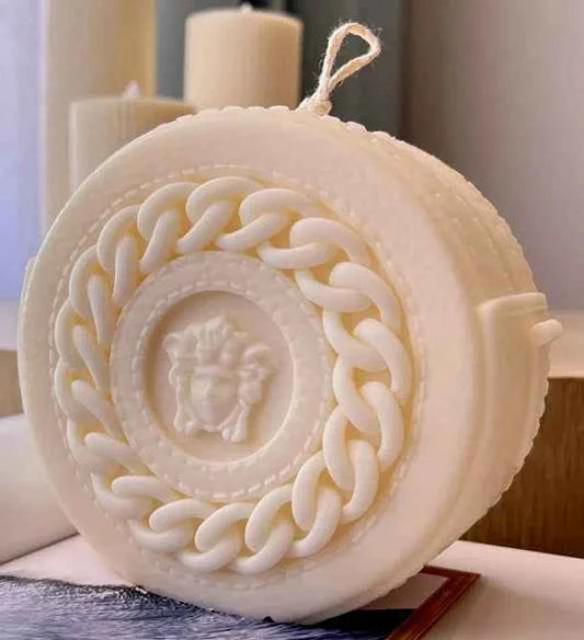 Mini Borsetta Versace di 7 cm. Stampo in silicone anche per Candele