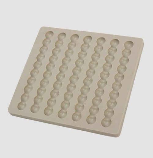 Perle. Stampo di 7 file in silicone