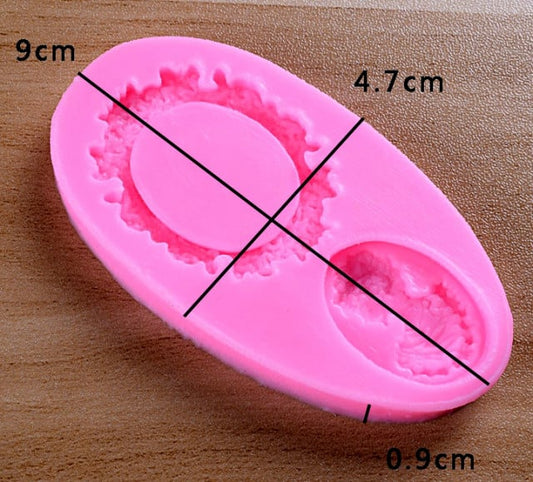 Diadema Cornice Donna. Barocco Vintage. Stampo in silicone