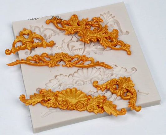 Barocco.5 Stupende decorazioni. Stampo in silicone