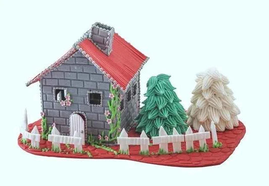 Pietra, Legno, Muro, Pelle. Kit di 4 Fogli Decorativi Decora.