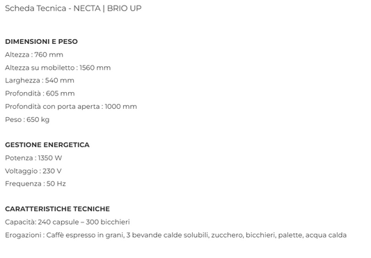 NECTA BRIO 3