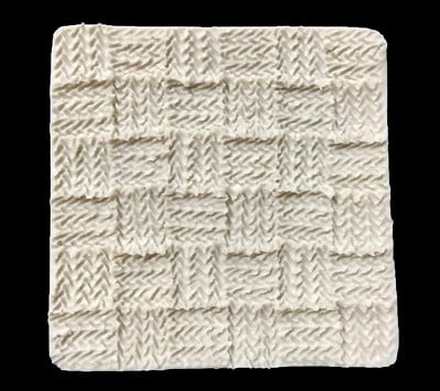 Uncinetto a Spiga. Lavoro a Maglia. Stampo in silicone