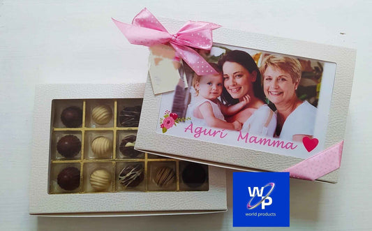Scatola di cioccolatini personalizzata con FOTO e DEDICA