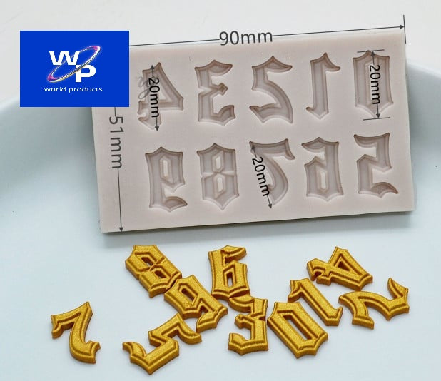 Numeri Barocco. Stampo in silicone