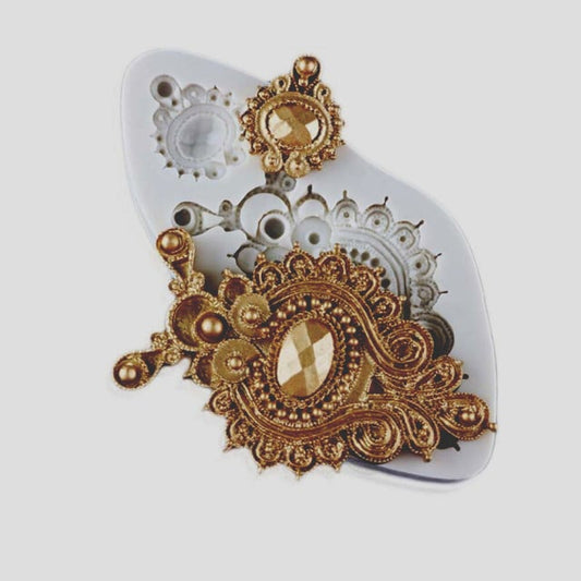 Elegante Diadema Barocco. Stampo in silicone