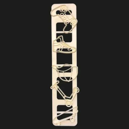 Tortiera Pallone Rugby o Squalo in Alluminio Anodizzato. Wilton.