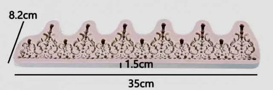 Corona Re decorata. Grande Stampo silicone