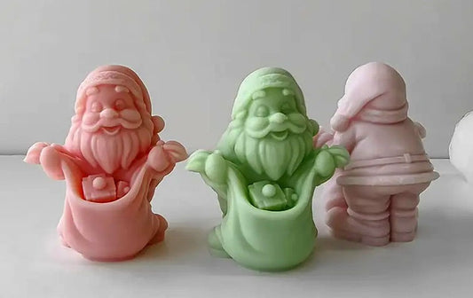 Babbo Natale con Sacco aperto e regali. Stampo in silicone anche per candele - WORLD PRODUCTS SHOP