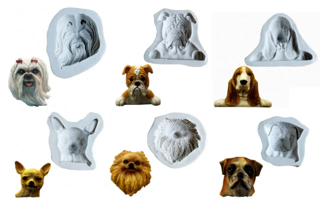 Cane Bulldog. Stampo in Silicone ad alta definizione