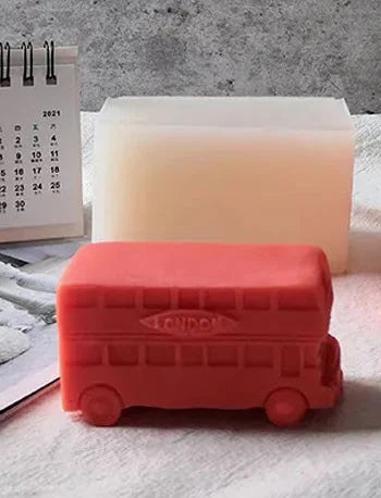 Bus Londra 2 Piani Vintage Autobus di 7.6 cm. Stampo in silicone anche per Candele - WORLD PRODUCTS SHOP