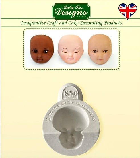 Face. Silicone mold. Headset A. Original Katy Sue.