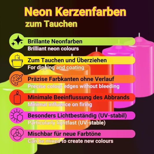 Coloranti Neon per candele