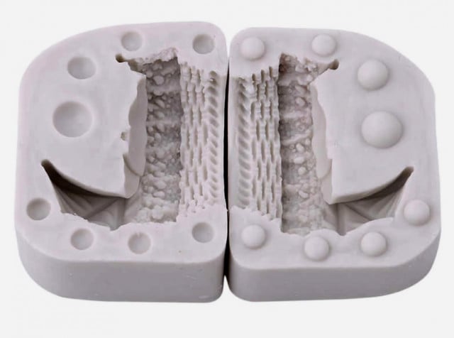 Culla con decorazioni di Pizzo in 3/D. Stampo in silicone