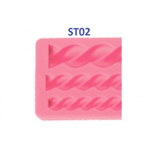 Treccia. Grande Stampo in silicone ST02 Special Day Collane Pavoni.