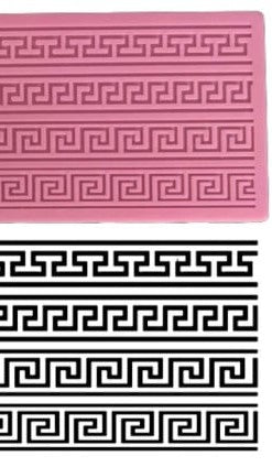 Tapis Relief 4 decori. Bordo Crostata di 146 cm. 4 Strisce in silicone