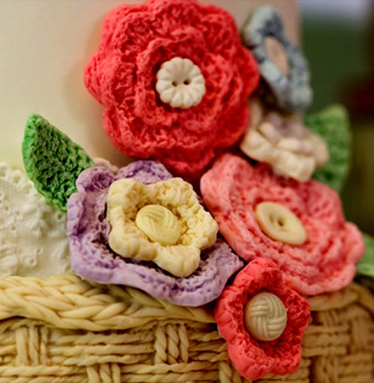 Bellissimi Fiori di Lana. Stampo in silicone