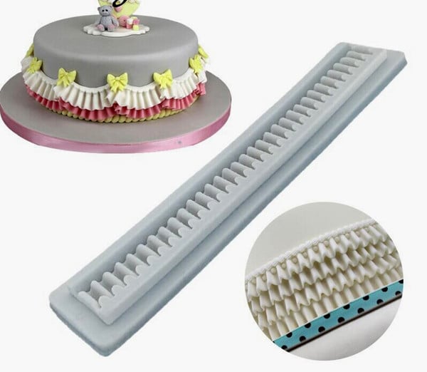 Bordo Pizzo Drappeggio. Stampo in silicone