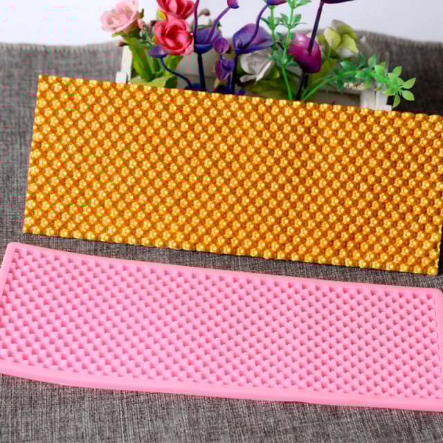 Elegante Bordo Perle di 25 cm. Grande Stampo in silicone