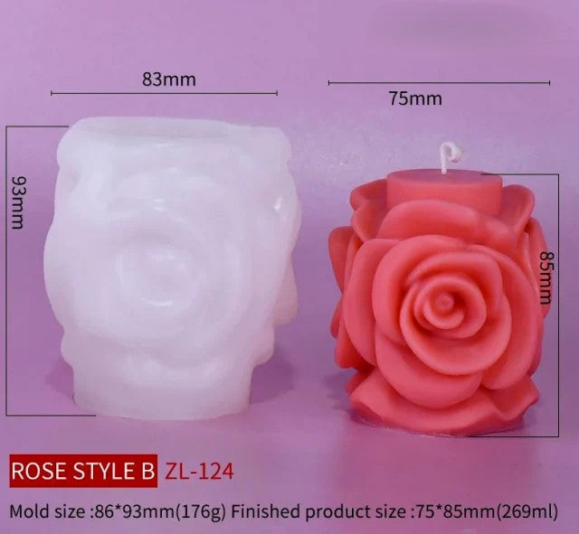 Stampo Candela fiore Rosa