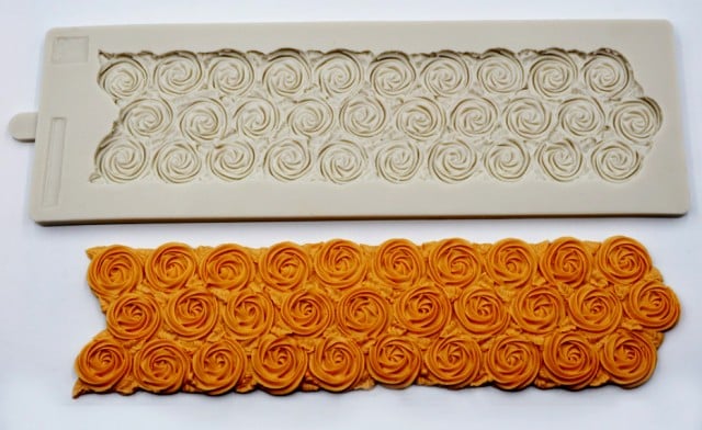 Bordo 30 Rose. Fantastico Stampo in silicone