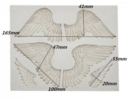 Large Angel Wings. Large Fantastic Silicone Mold