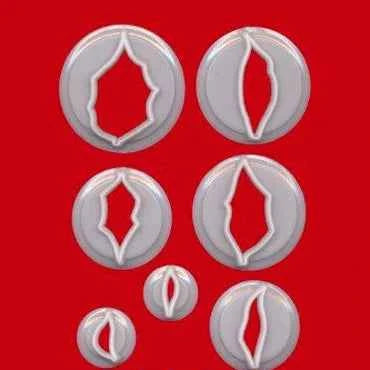 Stella di Natale. 7 Stampi in plastica. FMM