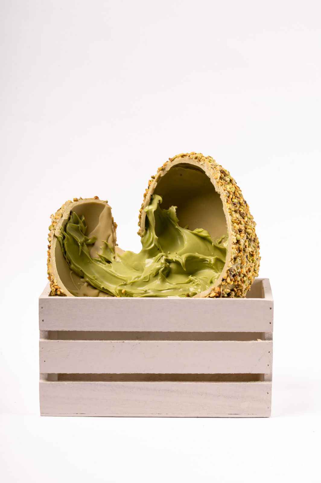 Uovo pistacchio ripieno di crema pistacchio gr.650
