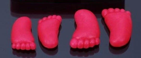 Baby Feet in 2 Sizes. Silicone Molds.