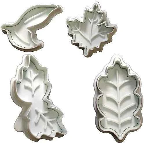 Foglie varie. Set di 4 Stampi espulsione Tagliapasta