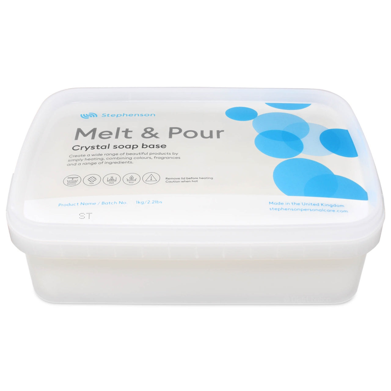 Crystal ST. Sapone Trasparente alla Glicerina. Base Melt and Pour