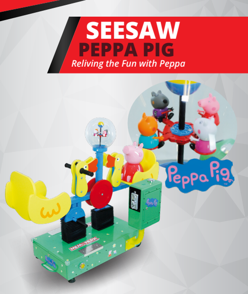 SEESAW PEPPA PIG. QUA...QUA… FA L'OCHETTA CHE DONDOLA.