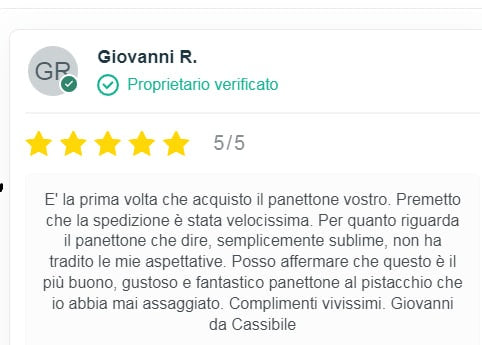 Panettone artigianale al Pistacchio – lievitazione naturale FARCITA (1350gr EXTRA farcitura)