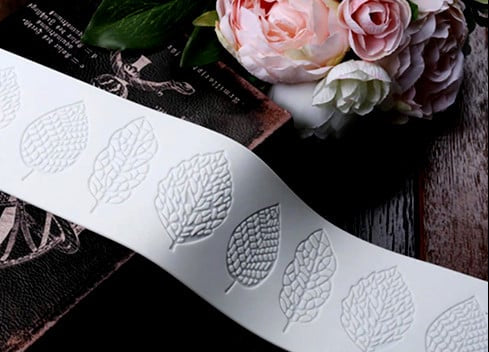 Tappetino di 9 Foglie in silicone Foresta 390 x 80 cm. Linea Bosco Natura